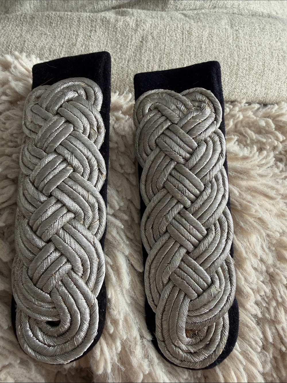 WWII German St Officer Tunic Pioneer Engineer Shoulder Boards
